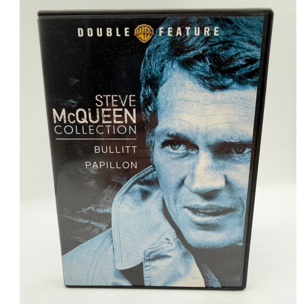 Steve‎ McQueen Collection Bullitt and Papillon Double Feature DVD 2-Disc Movie